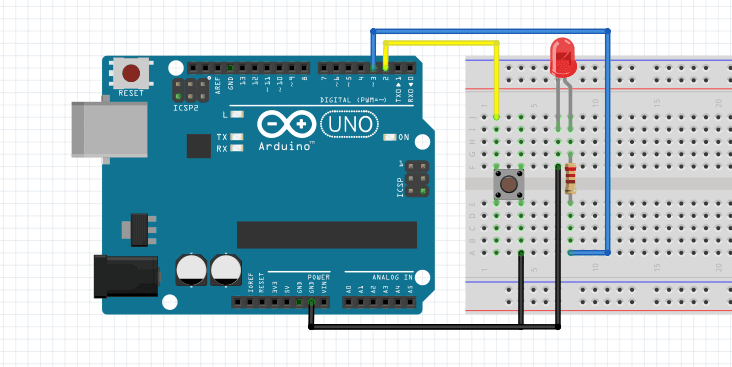 Menyalakan Led Dengan Push Button Menggunakan Arduino Uno Warriornux