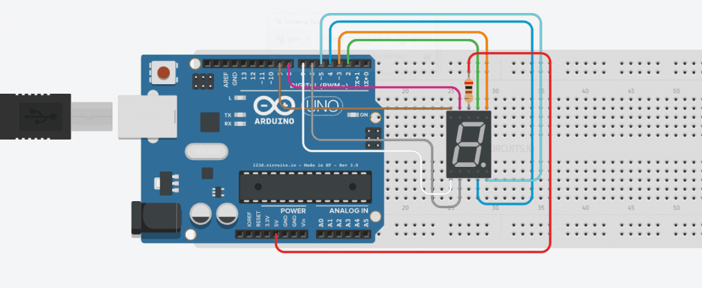 Seven Segment Menggunakan Arduino UNO – Counter 0 sampai 9 - Warriornux