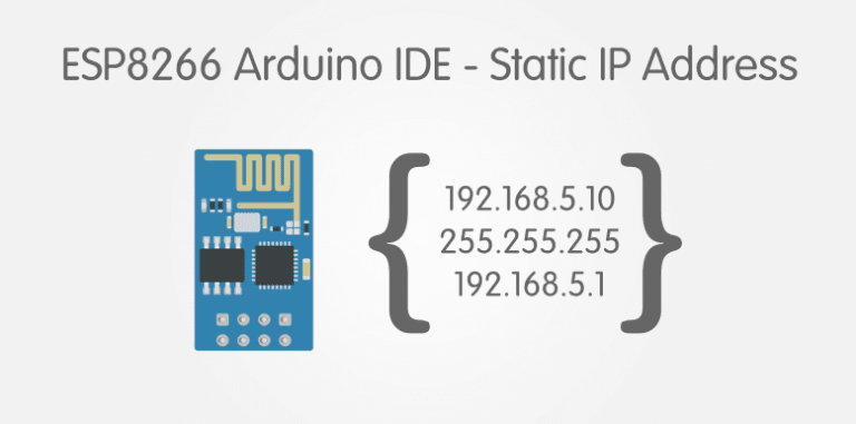 static ip address esp8266 arduino ide